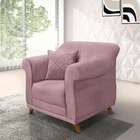 Poltrona Abruzzo Veludo Lilás