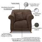 Poltrona Abruzzo Veludo Marrom