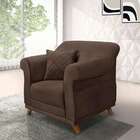 Poltrona Abruzzo Veludo Marrom