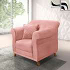 Poltrona Abruzzo Veludo Rosa