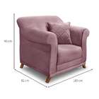 Poltrona Abruzzo Veludo Uva