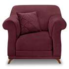 Poltrona Abruzzo Veludo Vinho