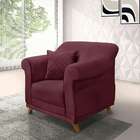 Poltrona Abruzzo Veludo Vinho