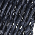 Poltrona de Balanço de Aço e Corda sem Braço Palermo Azul e Cinza Plicosa