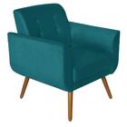 Poltrona Agata Suede Azul