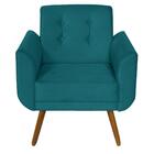 Poltrona Agata Suede Azul