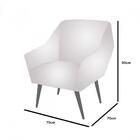 Poltrona Ágata Veludo Kero Konforto Bege