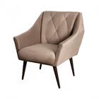 Poltrona Ágata Veludo Kero Konforto Bege