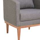 Poltrona Agatha Cinza E Natural