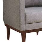 Poltrona Agatha Sfn Cinza E Imbuia