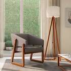 Poltrona Air Linho Cinza E Amêndoa