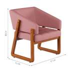 Poltrona Air Linho Rosê E Amêndoa