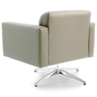 Poltrona Alberta Base Giratória Corano Matelassê Creme