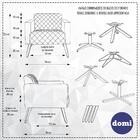 Poltrona Alberta Base Giratória Giromad Corano Matelassê Creme