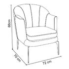 Poltrona Albuquerque Corino Marrom Com Linho Marrom Claro Bas