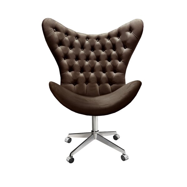 Poltrona Alice Egg Capitonê Cadeira Botonê Giratória Com Rodí