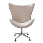 Poltrona Alice Lisa Cadeira Egg Slim Pé Giratório Com Rodinha