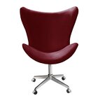 Poltrona Alice Lisa Cadeira Egg Slim Pé Giratório Com Rodinha