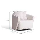 Poltrona Alice Veludo Bege