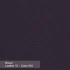 Poltrona Alícia Couro Legítimo Marrom Toro Bianco