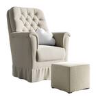 Poltrona Amamentação Agatha Balanco Puff Corano Nude