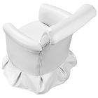 Poltrona Amamentação Balanço Decorativa Com Puff Nana Branco