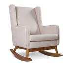 Poltrona Amamentação Balanço Gabriela Linho Bege