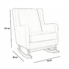 Poltrona Amamentação Balanço Gabriela Linho Grafite