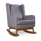 Poltrona Amamentação Balanço Gabriela Linho Grafite