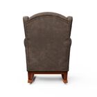 Poltrona Amamentação Balanço Leticia Pé Canoa Com Puff Veludo