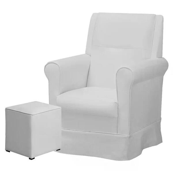 Poltrona Amamentaçao Balanço Pamela Com Puff Ft Milani Store