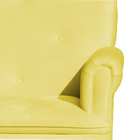 Poltrona Amamentação Balanço Para Quarto Com Puff Laura Suede