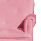 Poltrona Amamentação Balanço Para Quarto Com Puff Laura Suede