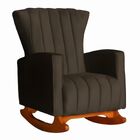 Poltrona Amamentação Balanço Quarto Descanso Canastra Linho