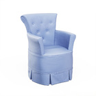 Poltrona Amamentação Barbara Com Puff Corano Azul