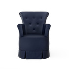 Poltrona Amamentação Barbara Com Puff Corano Azul Marinho