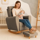 Poltrona Amamentação Base Balanço Cecilia Capuccino