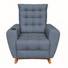 Poltrona Amamentação Base Balanço Cecilia Cinza