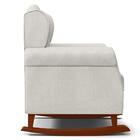 Poltrona Amamentação Base Madeira Balanço E Puff Lucy Z39 Lin