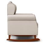 Poltrona Amamentação Base Madeira Balanço E Puff Lucy Z39 Sin