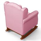 Poltrona Amamentação Base Madeira Balanço E Puff Lucy Z39 Sin