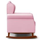 Poltrona Amamentação Base Madeira Balanço E Puff Lucy Z39 Sin