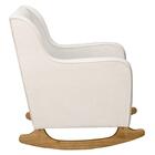 Poltrona Amamentação Base Madeira Balanço Vick Bouclê Off F03