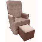 Poltrona Amamentação C/ Puff E Balanço Alice - Vlgl Estofados