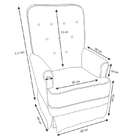 Poltrona Amamentação C/ Puff E Balanço Alice - Vlgl Estofados