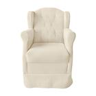 Poltrona Amamentação Cadeira Reforçada Balanço E Puff Lile Su