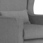 Poltrona Amamentação Com Balanço E Puff Aurora - Quarto De Be