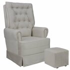 Poltrona Amamentação Com Balanço Eloa Capuccino