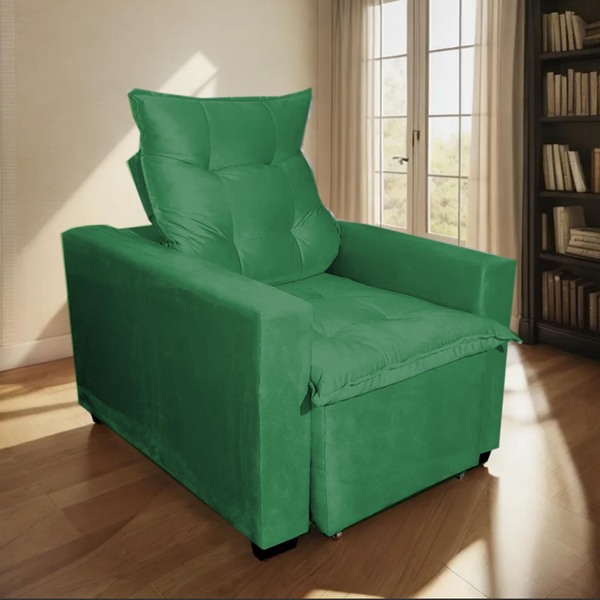 Poltrona Amamentação E Decoração Ariel Exclusiva Verde