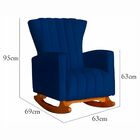 Poltrona Amamentação E Descanso Pés Balanço Pamela Suede  Sue